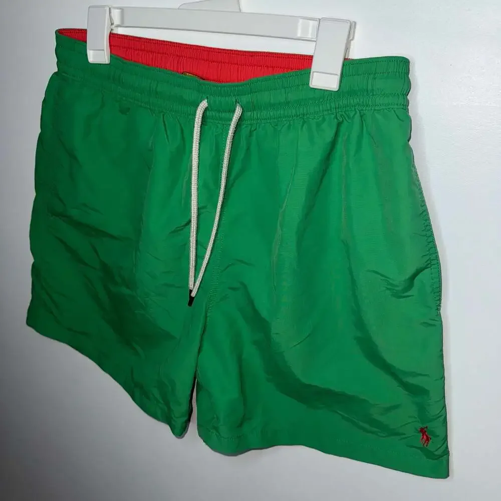 Polo Ralph Lauren Traveler Solid Green Swim Shorts XL Like New